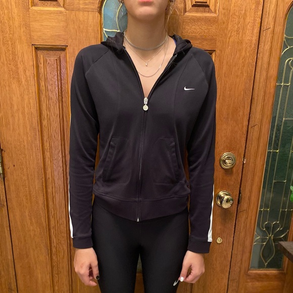 Vintage Nike Zip up Hoodie Track Jacket M - Picture 5 of 16